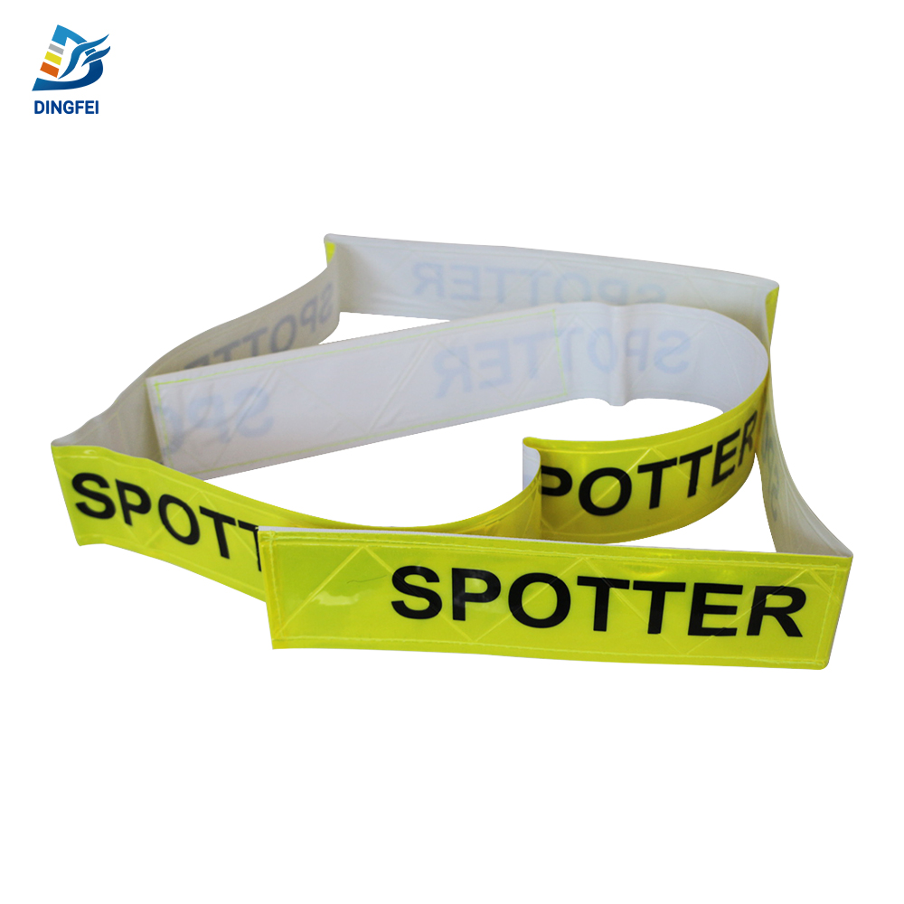 Fluorescent Yellow Spotter PVC Reflective Belt - 